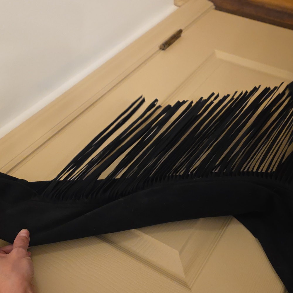 Black Fringe Zip Jacket Idyllwind By MIRANDA LAMBERT - Picture 5 of 10